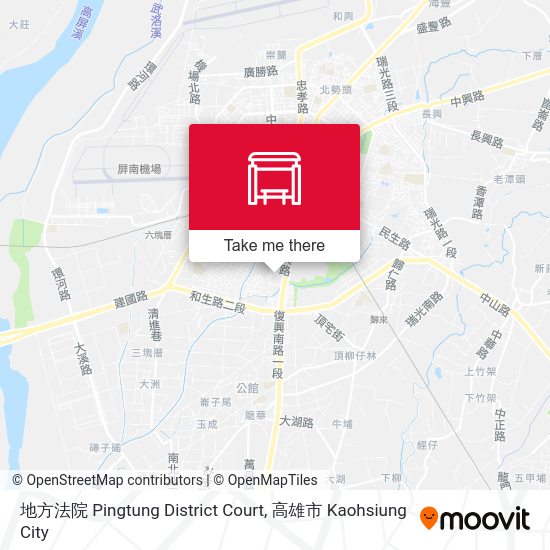 地方法院 Pingtung District Court地圖