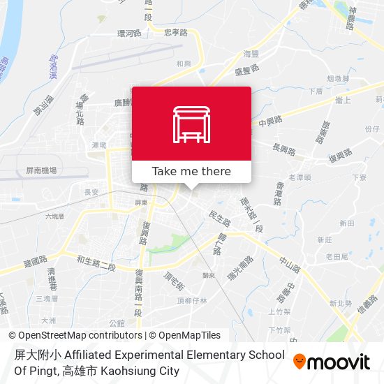 屏大附小 Affiliated Experimental Elementary School Of Pingt map