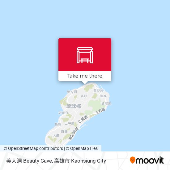 美人洞 Beauty Cave map