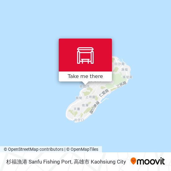 杉福漁港 Sanfu Fishing Port map