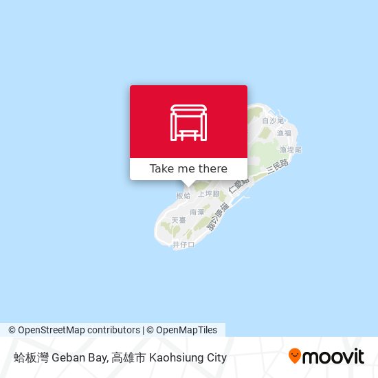 蛤板灣 Geban Bay map