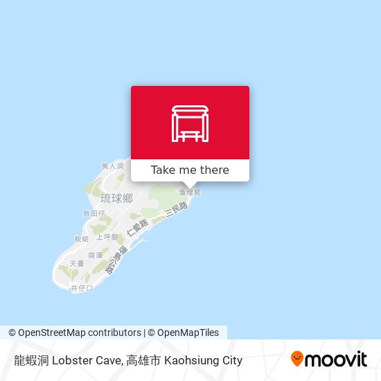 龍蝦洞 Lobster Cave map