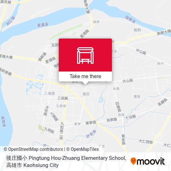 後庄國小 Pingtung Hou-Zhuang Elementary School map