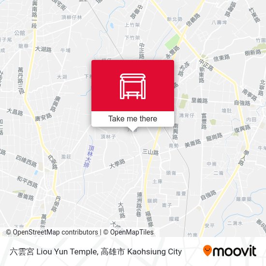 六雲宮 Liou Yun Temple map