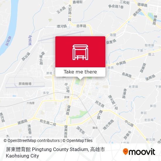 屏東體育館 Pingtung County Stadium map