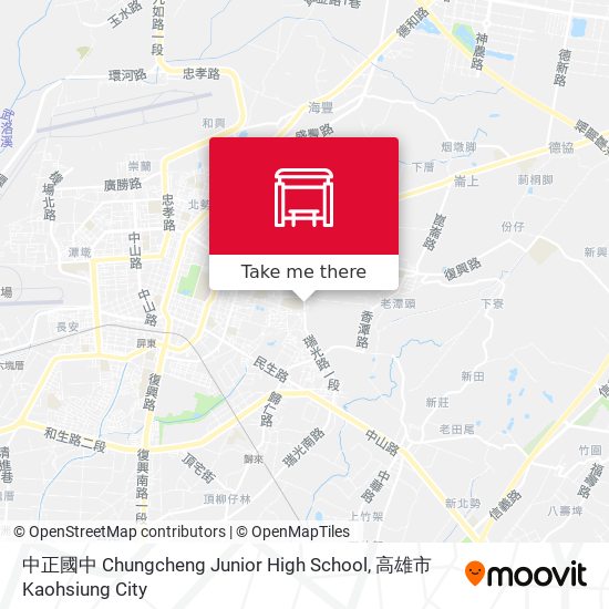 中正國中 Chungcheng Junior High School map