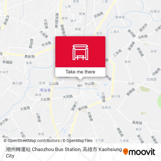 潮州轉運站 Chaozhou Bus Station地圖