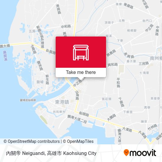 內關帝 Neiguandi map
