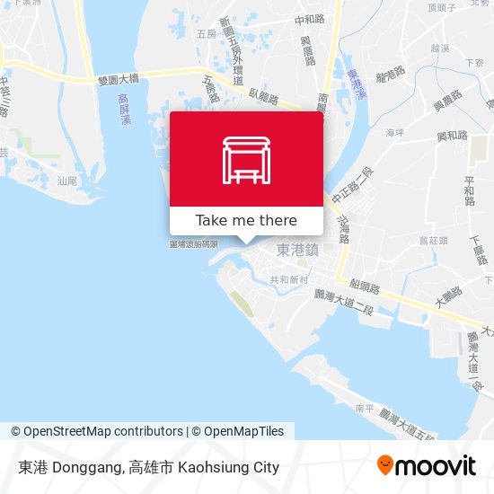 東港 Donggang map