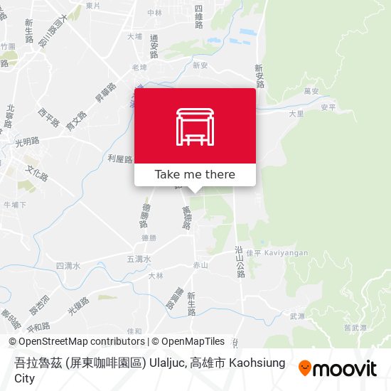 吾拉魯茲 (屏東咖啡園區) Ulaljuc map