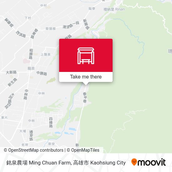 銘泉農場 Ming Chuan Farm map