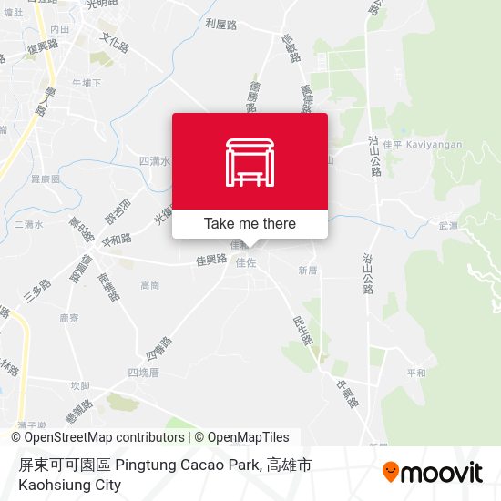 屏東可可園區 Pingtung Cacao Park map