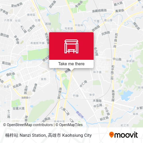 楠梓站 Nanzi Station地圖
