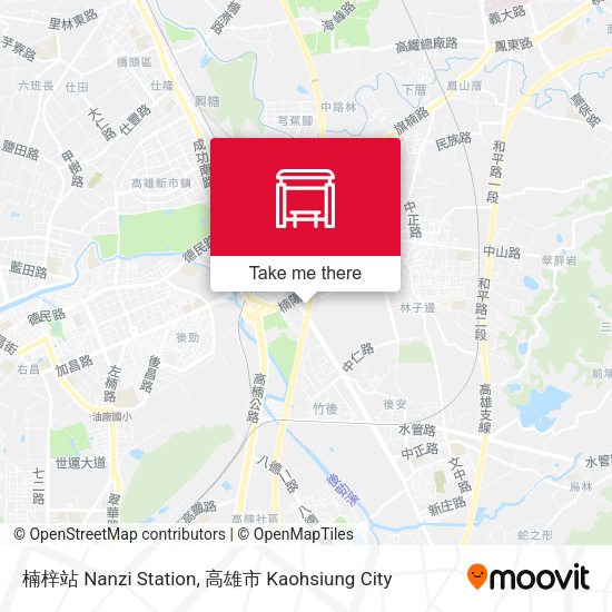 楠梓站 Nanzi Station map
