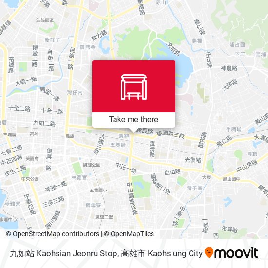 九如站 Kaohsian Jeonru Stop map