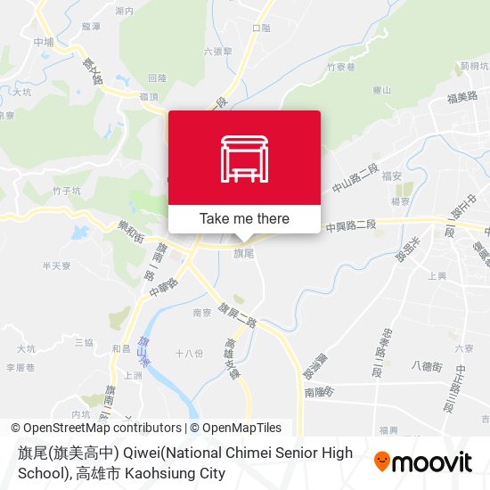 旗尾(旗美高中) Qiwei(National Chimei Senior High School)地圖