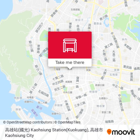 高雄站(國光) Kaohsiung Station(Kuokuang) map
