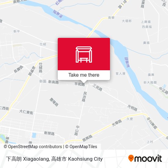 下高朗 Xiagaolang map