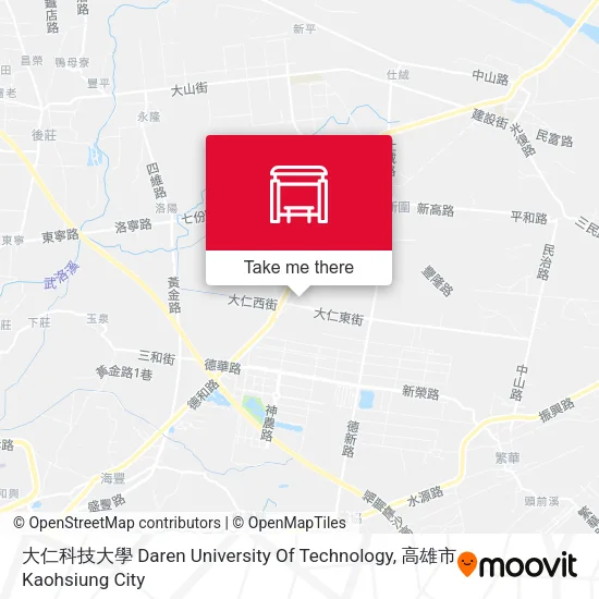大仁科技大學 Daren University Of Technology地圖