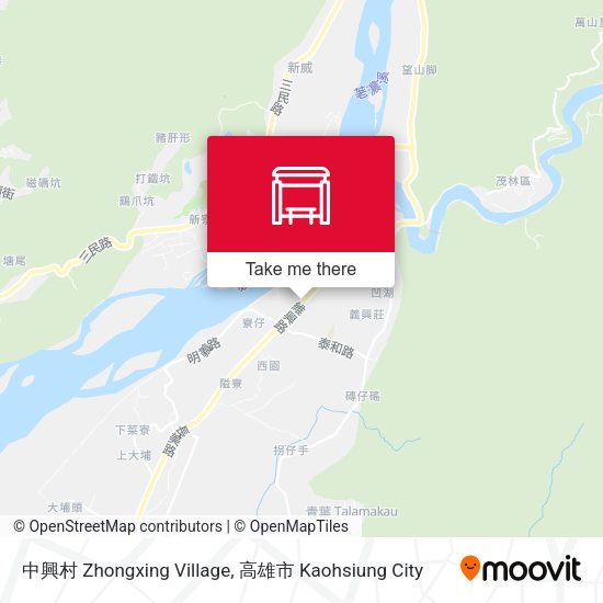中興村 Zhongxing Village地圖