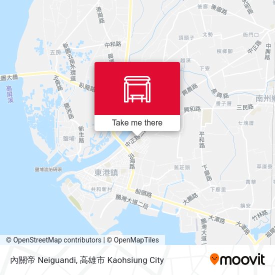 內關帝 Neiguandi map