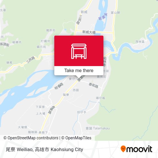 尾寮 Weiliao map