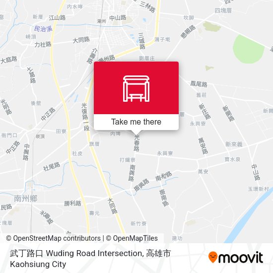 武丁路口 Wuding Road Intersection map