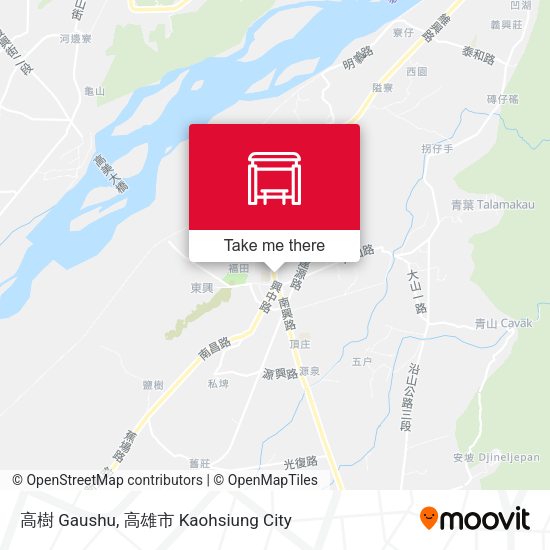 高樹 Gaushu map