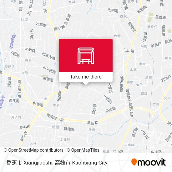 香蕉市 Xiangjiaoshi map