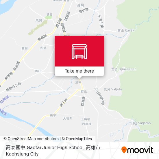 高泰國中 Gaotai Junior High School map