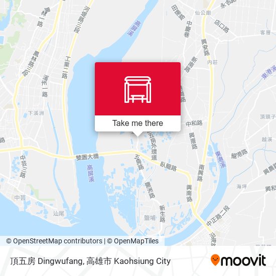 頂五房 Dingwufang map