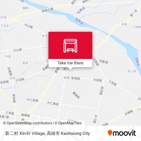 新二村 Xin-Er Village地圖
