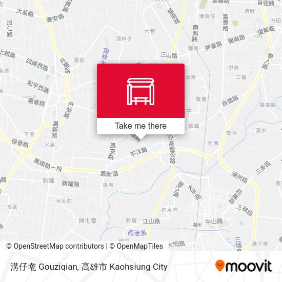 溝仔墘 Gouziqian map