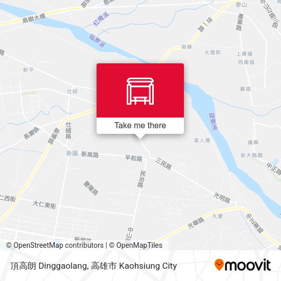 頂高朗 Dinggaolang map