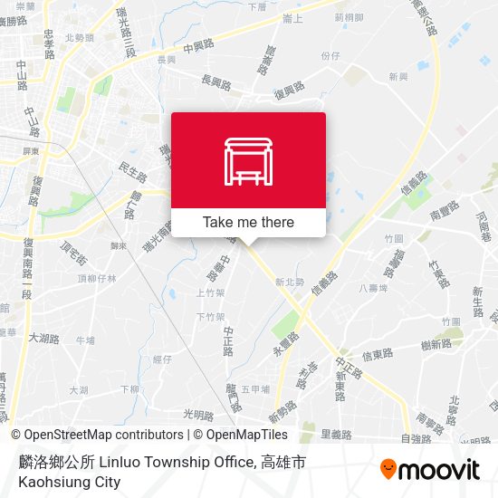 麟洛鄉公所 Linluo Township Office map
