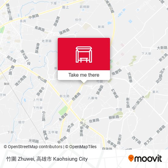 竹圍 Zhuwei map