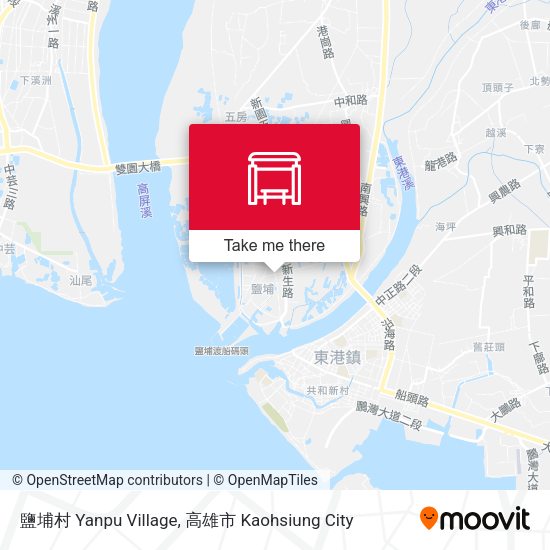 鹽埔村 Yanpu Village地圖