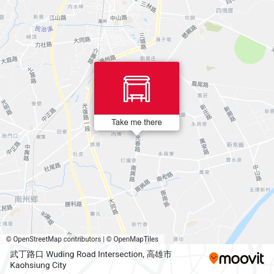 武丁路口 Wuding Road Intersection map