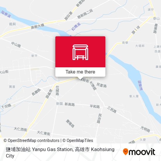 鹽埔加油站 Yanpu Gas Station map