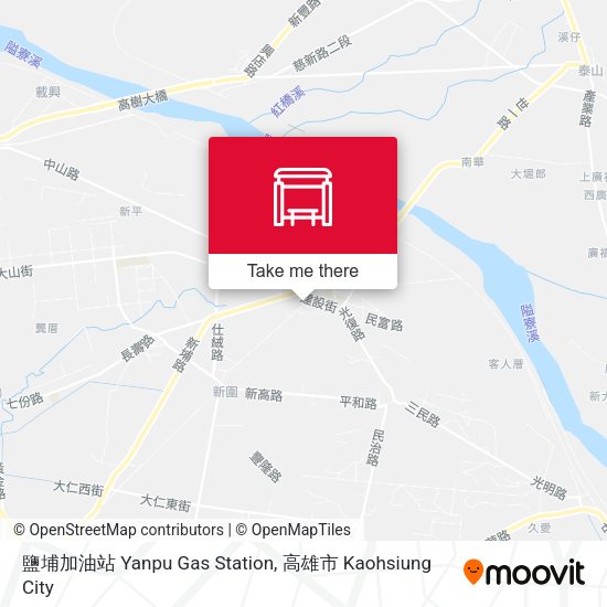 鹽埔加油站 Yanpu Gas Station map