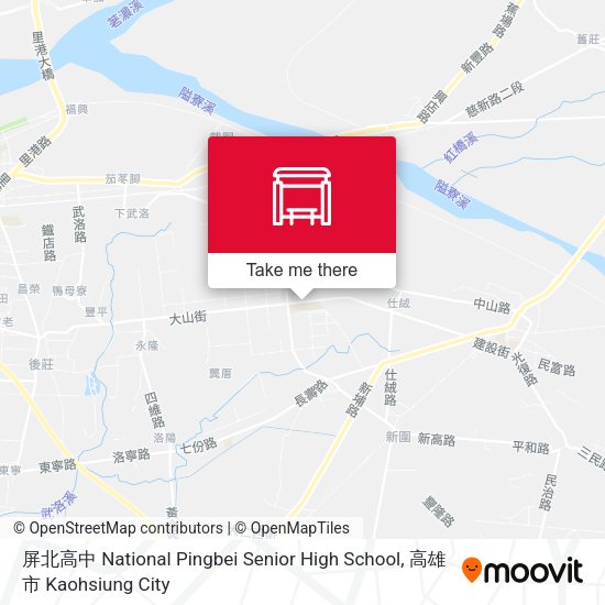 屏北高中 National Pingbei Senior High School map
