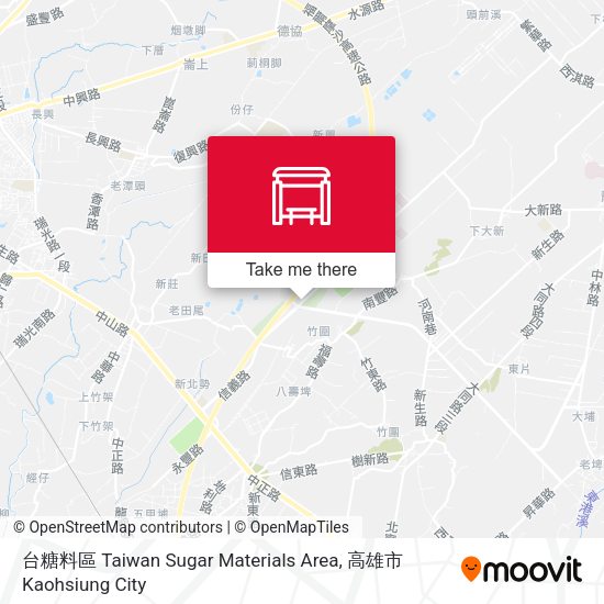 台糖料區 Taiwan Sugar Materials Area地圖