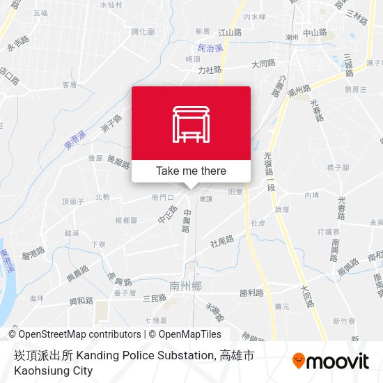 崁頂派出所 Kanding Police Substation map
