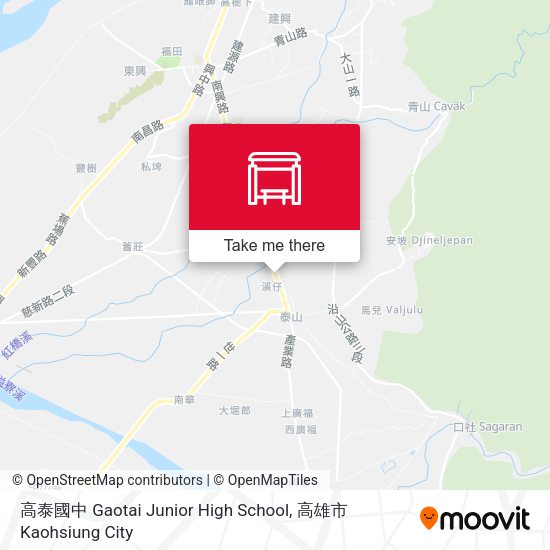高泰國中 Gaotai Junior High School map