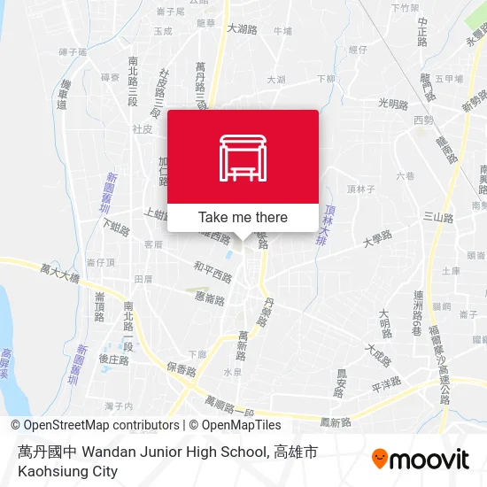 萬丹國中 Wandan Junior High School map