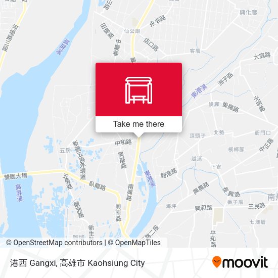港西 Gangxi map