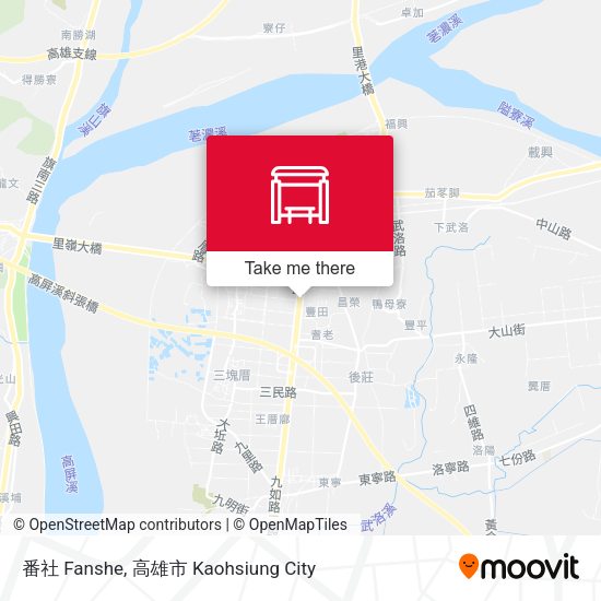 番社 Fanshe map