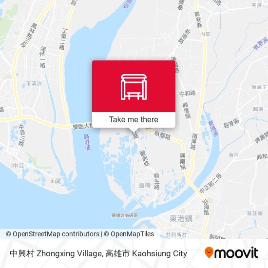 中興村 Zhongxing Village map