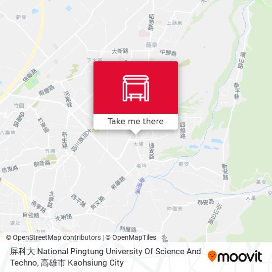 屏科大 National Pingtung University Of Science And Techno地圖