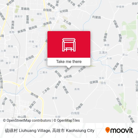 硫磺村 Liuhuang Village map